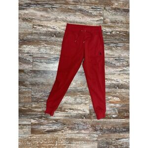 Women's Polo Ralph Lauren Double Knit Joggers Size XS Red Pony Sweat Pants
